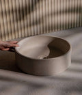 Round concrete basin