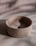 Terrazzo concrete basin