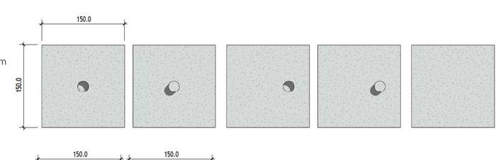Dot concrete tile