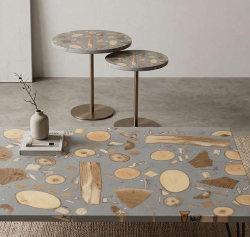 Timber terrazzo flooring